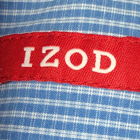 IZOD button down collar office dress shirt - Picture 7 of 8